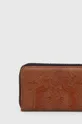 Peňaženka dámska z ekologickej kože hnedá farba <p>100 % Polyuretán</p>