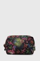 Kosmetyczka travel damska wzorzysta kolor czarny RS24.PFD701 czarny RS24