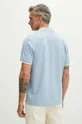 Bavlnené polo tričko pánske s prímesou elastanu modrá farba <p>98 % Bavlna, 2 % Elastan</p>