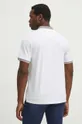 Bavlněné polo tričko pánské bílá barva 98 % Bavlna, 2 % Elastan