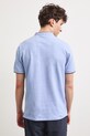 Polo bawełniane męskie z elastanem kolor niebieski niebieski RS24-POM301