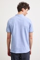 Polo bawełniane męskie z elastanem kolor niebieski niebieski RS24-POM301