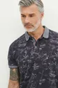 námořnická modř Bavlněné polo tričko pánské tmavomodrá barva