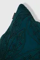 Dekoratívna obliečka na vankúš s ozdobnou aplikáciou 45 x 45 cm zelená farba <p>100 % Bavlna</p>