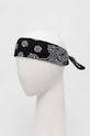 Bandana bawełniana damska wzorzysta kolor czarny RS24.SAD060 czarny RS24