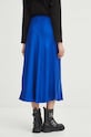 Odzież Spódnica damska maxi satynowa kolor niebieski RS24.SDD201 niebieski