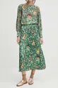 Sukně dámská maxi z kolekce Eviva L'arte tyrkysová barva <p>100 % Polyester</p>