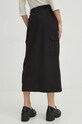 Odzież Spódnica damska midi gładka kolor czarny RS24.SDD401 czarny