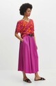 Oblečení Sukně dámská maxi jednobarevná růžová barva RS24.SDD703 růžová