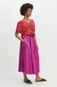 Sukně dámská maxi jednobarevná růžová barva <p>100 % Lyocell</p>