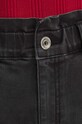 Jeansy damskie slouchy z efektem sprania kolor czarny czarny RS24.SJD405
