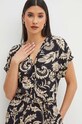 Kombinezon damski wzorzysty kolor czarny RS24.SKDA00 czarny RS24