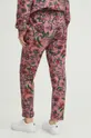 Spodnie dresowe damskie wzorzyste kolor różowy 95 % Bawełna, 5 % Elastan