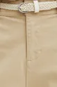 beżowy Spodnie damskie chino gładkie kolor beżowy
