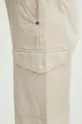 beżowy Spodnie damskie z kieszeniami cargo kolor beżowy