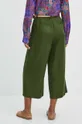 Spodnie damskie culottes gładkie kolor zielony Materiał główny: 100 % Lyocell, Materiał dodatkowy: 100 % Poliester