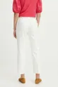 Spodnie damskie chino gładkie kolor biały Materiał główny: 50 % Bawełna, 47 % Poliester, 3 % Elastan Podszewka: 100 % Poliester