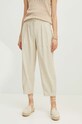 Nohavice s prímesou ľanu Medicine RS24.SPDA02 béžová RS24