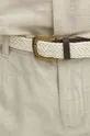 Spodnie lniane męskie regular melanżowe kolor beżowy Męski