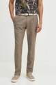Medicine pantaloni din in RS24.SPM074 maro RS24