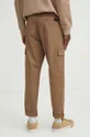 Spodnie męskie z kieszeniami cargo kolor brązowy Materiał główny: 98 % Bawełna, 2 % Elastan Podszewka: 100 % Bawełna
