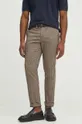 Spodnie męskie wzorzyste kolor beżowy beżowy