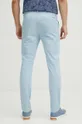 Spodnie męskie slim gładkie kolor niebieski Materiał główny: 98 % Bawełna, 2 % Elastan, Podszewka: 100 % Bawełna, Materiał dodatkowy: 100 % Bawełna