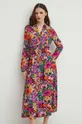 Sukienka damska midi wzorzysta kolor multicolor