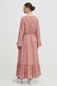 Odzież Sukienka damska maxi wzorzysta kolor różowy RS24.SUD035 różowy
