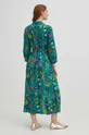 Sukienka damska midi z wiskozy wzorzysta kolor zielony 100 % Wiskoza