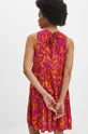 Sukienka damska midi wzorzysta kolor pomarańczowy 100 % Wiskoza