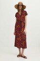 Sukienka damska maxi z paskiem z wiskozy RS24.SUD071 multicolor RS24