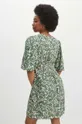 Sukienka damska mini wzorzysta kolor kremowy 100 % Wiskoza