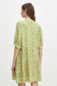 Šaty dámska zelená farba 100 % Viskóza
