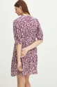 Sukienka damska mini oversize wzorzysta kolor różowy 100 % Wiskoza