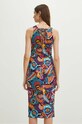 Odzież Sukienka bawełniana damska midi wzorzysta kolor multicolor RS24.SUD095 multicolor
