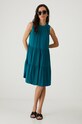 Šaty Med tyrkysová farba okrúhly tyrkysová RS24.SUD0B1