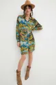 Sukienka midi z kolekcji Eviva L'arte kolor multicolor 100 % Wiskoza