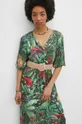 multicolor Sukienka damska maxi wzorzysta z wiskozy