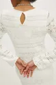 Šaty dámske mini s pleteniny béžová farba Dámsky