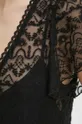 Šaty mini s čipkovanej látky čierna farba Dámsky