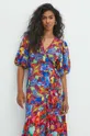 Sukienka damska midi z kolekcji Jane Tattersfield x Medicine kolor multicolor 100 % Wiskoza