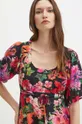 Šaty dámske maxi kvetované s prímesou modalu viac farieb viacfarebná