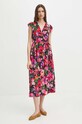 Sukienka z paskiem midi wzorzysta multicolor RS24.SUD911