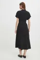 Šaty dámska čierna farba 80 % Modal, 20 % Polyester