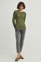 Sweter damski ażurowy kolor zielony RS24.SWD040 zielony RS24