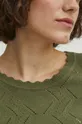 Sweter damski ażurowy kolor zielony Damski