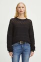 Sveter dámsky čierna farba čierna RS24.SWD106