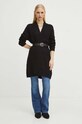 Kardigán dámsky čierna farba RS24.SWD107 čierna RS24