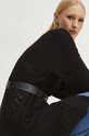 Kardigán dámsky čierna farba RS24.SWD107 čierna